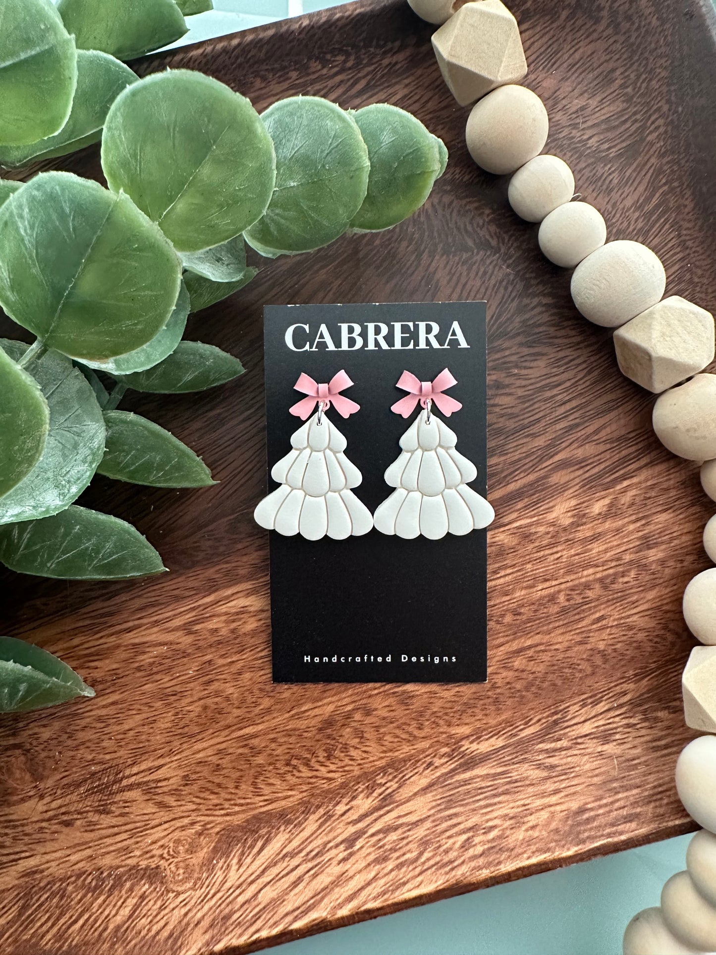 Pink Bow Christmas Tree Dangles