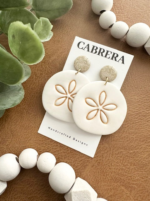 Sand Dollar Dangle Earrings