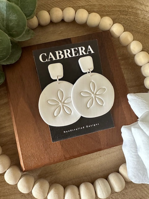 Sand Dollar Dangle Earrings image 1